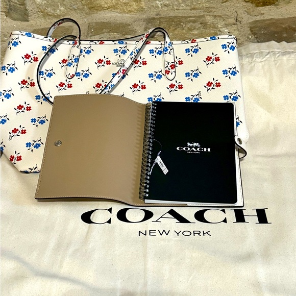 Coach Floral Print City Tote Bundle with
Lined Notebook and Dust Bag - Picture 2 of 6